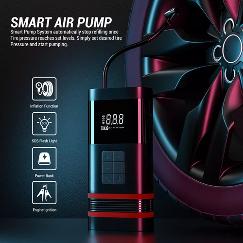 Portable Car Jump Starter With Air Compressor