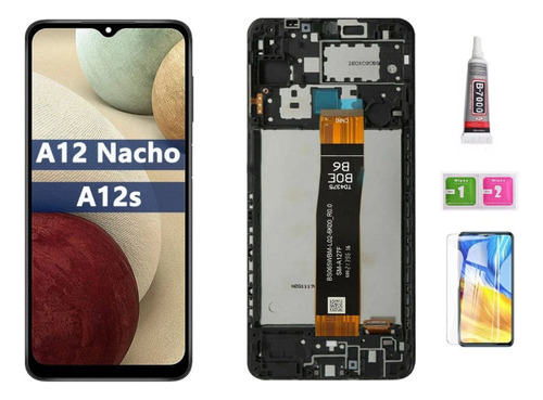 A Pantalla Lcd Con Marco Para Samsung A127 A12 Nacho A127m/u