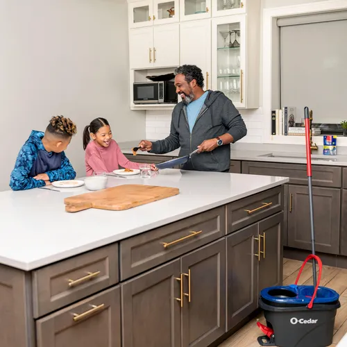 El Sistema Mop & Bucket System O-cedar Rinseclean Spin Elimi
