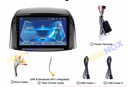 Pantalla Android 9 2+16 Gb Renault Koleos Gps Wifi