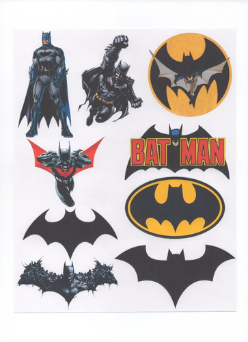 Batman Stickers X 9