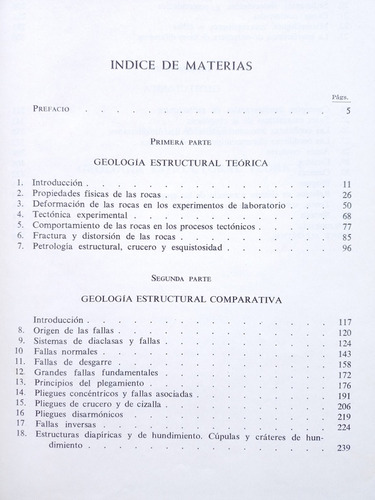 Libro Geologia Estructural L. U. De Sitter 166g9 (Usado)