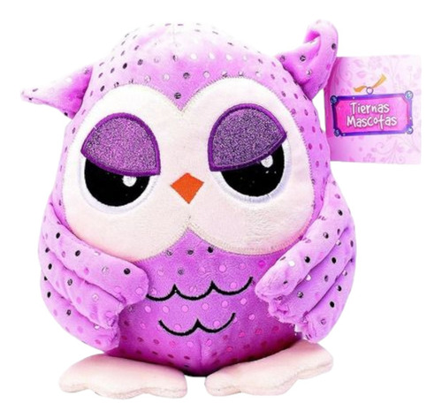 Peluche Búho 25 Cm Tiernas Mascotas El Duende Azul 6139