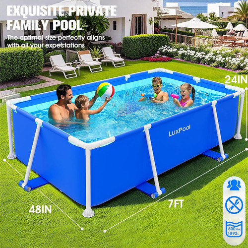 Piscina Rectangular Profunda Para Adultos Sobre El Suelo 2.3