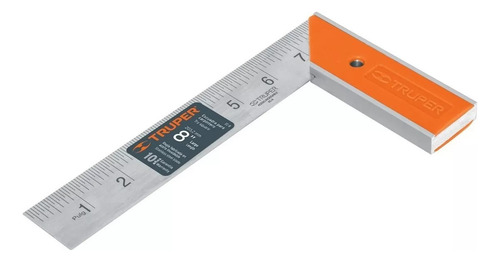 Escuadra Carpintero 8 PuLG Truper Acero C/ Mango D Aluminio