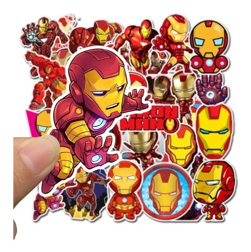 35 Stickers Iron Man Etiquetas Autoadhesivas