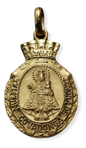 Medalla Oro 18k Nuestra Señora De Covadonga #1212
