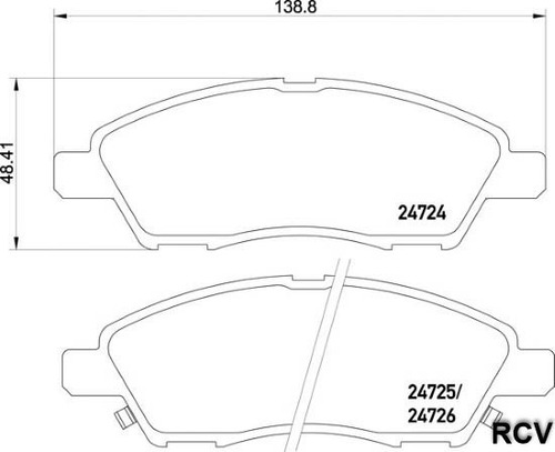 Balata Freno Mano  Delantera Para Nissan March   2015