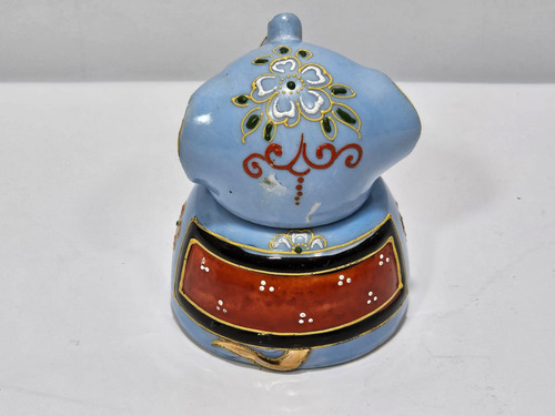 Antiguo Tintero De Escritorio Porcelana Elefante Japon (Usado)