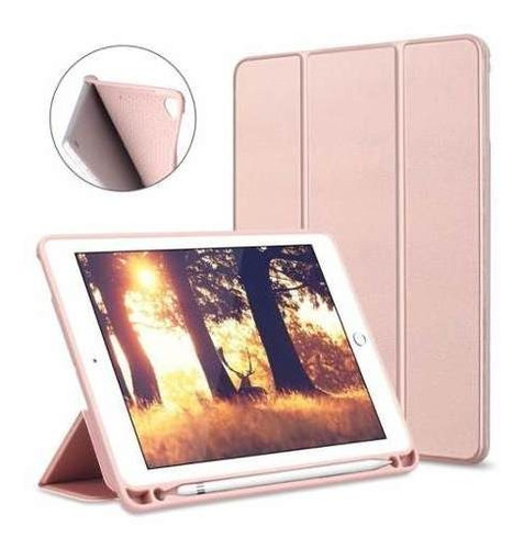 Capa Smartcase Para Apple iPad Mini 5 - Com Suporte Para Apple Pencil - Rose