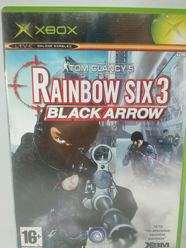 Jogo Xbox Clássico Rainbow Six 3 Black Arrow Coleção Tom Cla