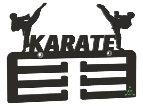 Medallero Karate Colgador Para Medallas De Artes Marciales