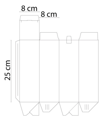 Caja Difusor Grande 8 X 8 X 25 Cm - Impreso X100u 263 Botanica
