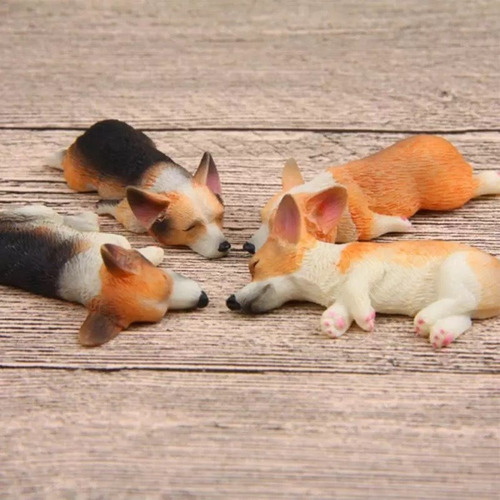 Molde Silicon Perro Corgi Patas Hacia Atrás