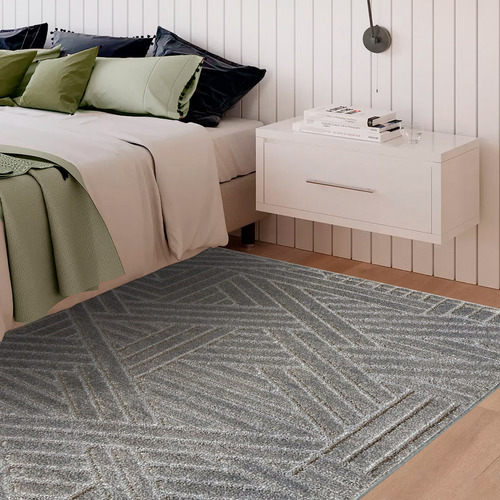 Alfombra Carpeta Origen 150x200 Relieve Piramide Modern Gris Ancho 150 Cm Diseño De La Tela Moderno Largo 200 Cm