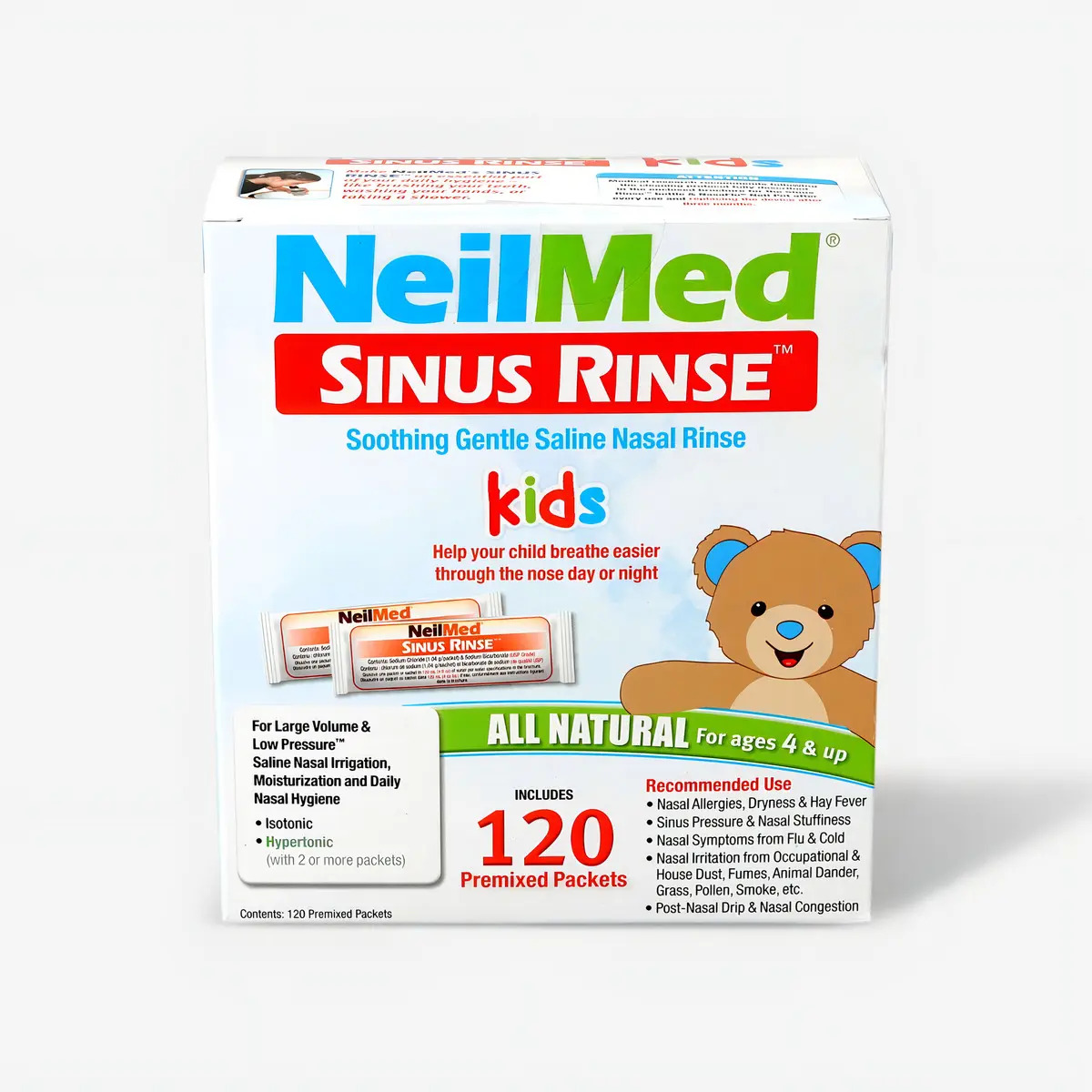 NeilMed Sinus Rinse Kids 120 Sobres Premezclados Lavado Nasal Niños
