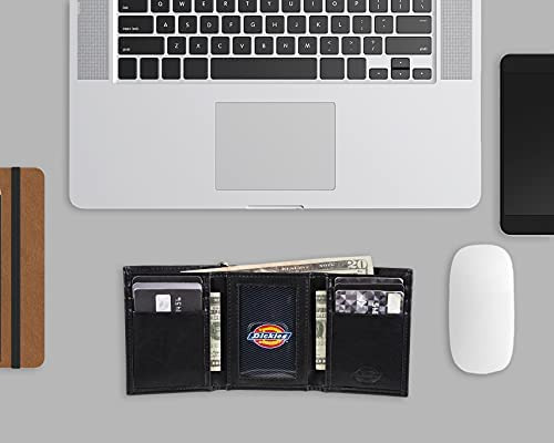 Dickies Cartera De Cuero Con Cadena Para Hombre Tríptico De