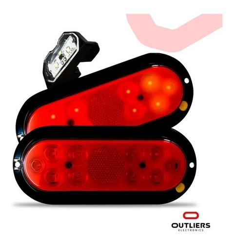 Lanterna De Led Carretinha Carreta Reboque Barco Jet Ski