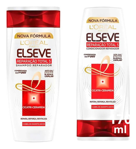 Elseve Kit Shampoo + Condicionador Reparação Total 5