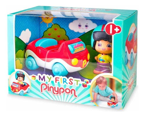 Pinypon Baby Figura Con Vehiculo Muñeco Piloto Carrera