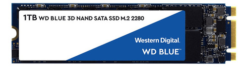 Disco sólido interno Western Digital  WDS100T2B0B 1TB azul