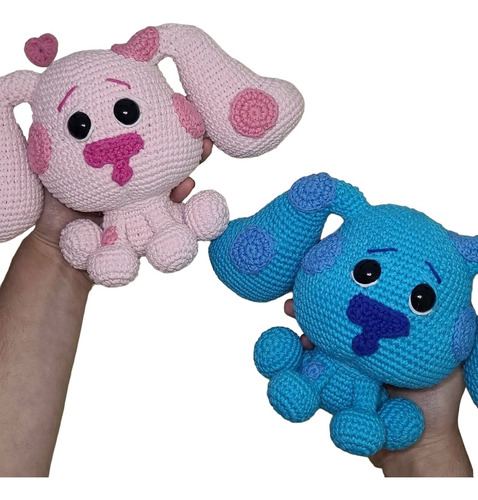 Magenta Y Blue (las Pistas De Blue)- Muñeco Tejido- Peluche