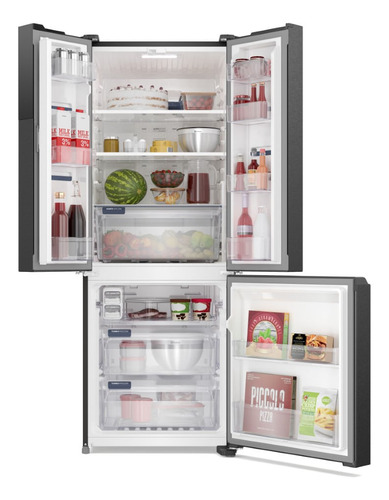 Geladeira Frost Free Im7b Inverter 3 Portas Black Inox 480 litros Electrolux