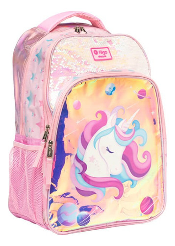 Mochila Filgo Starpak Escolar  Glitter Estampada 