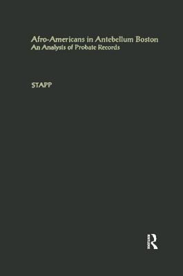 Libro Afro-americans In Antebellum Boston: An Analysis Of...