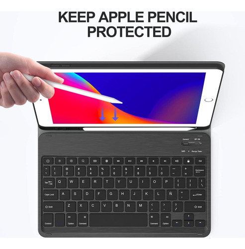 Funda Con Teclado Español Para iPad Air 11 6ta M2 2024