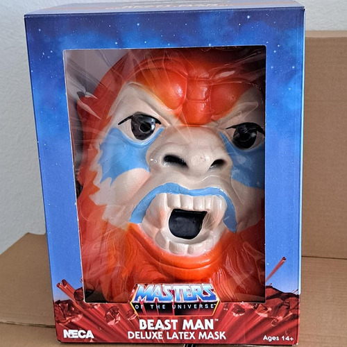 Neca Masters Of The Universe Beast Man Deluxe Latex Mask (Usado)