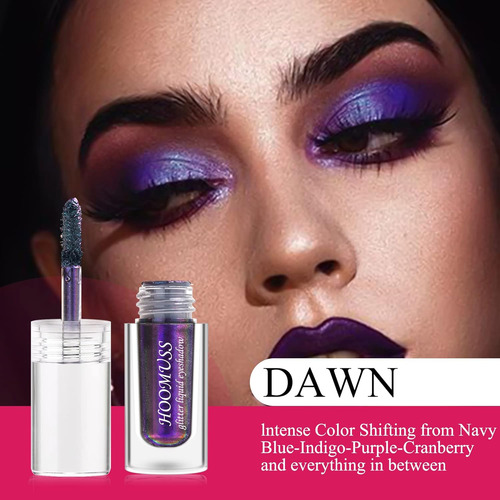 Sombra De Ojos Líquida Con Purpurina, 3 Colores, Sombras De