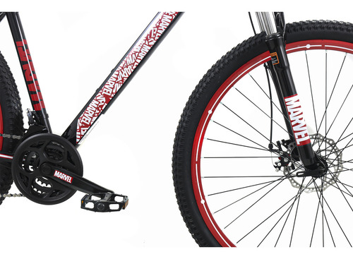 Bicicleta Disney Marvel Rod 29 Freno Disco Talle M Negro