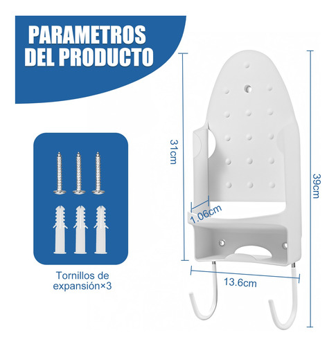 Soporte Para Tabla De Planchar Para Montaje En Pared