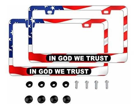 Marco - Dzglobal In God We Trust American Flag Red License F