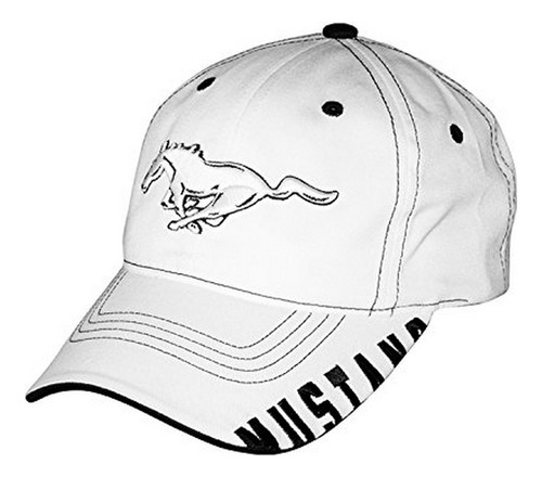 Gorra Béisbol Blanca Ford Mustang