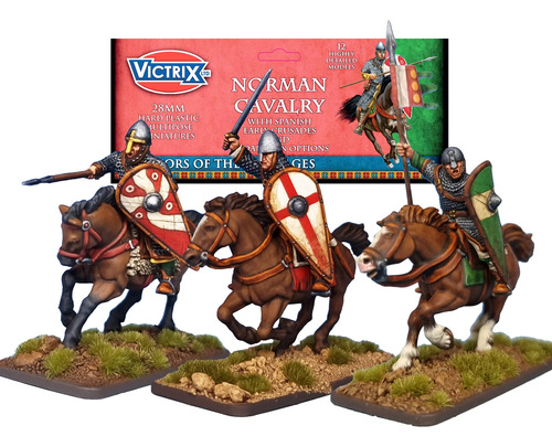 Caixa 12 Miniatura Norman Cavalry Victrix Dark Ages