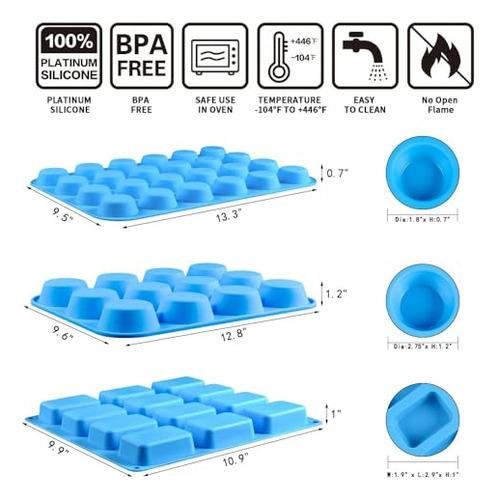 Silicone Muffin Pan - Molde Para Cupcakes, Molde Para Mini