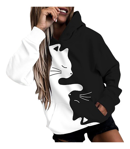 Fun Printed Long Sleeve Hooded Sweat