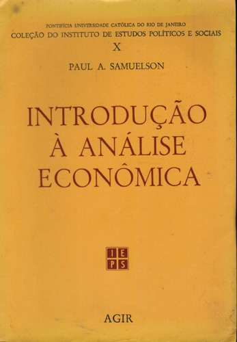 Livro Introdução À Análise Econômica - Paul A. Samuelson