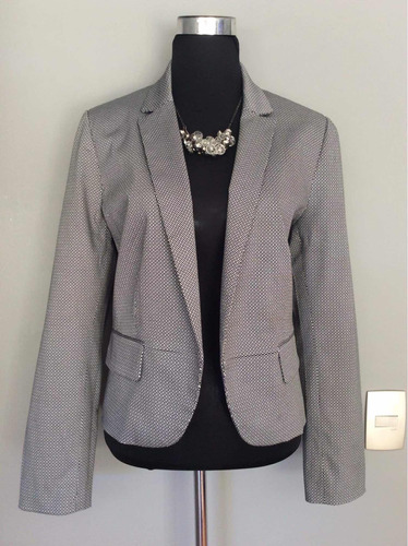 Po Blazer Negro Con Blanco De Lunares, Worthington, Talla L.