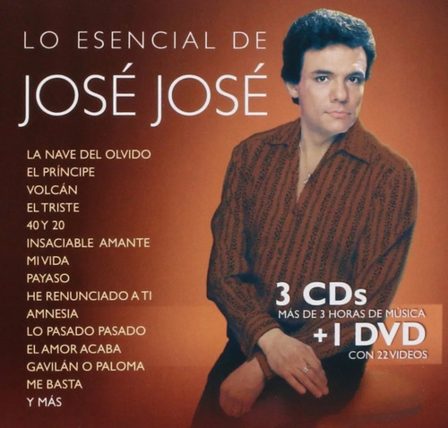 Jose Jose - Lo Esencial De Jose Jose - 3 Discos Cd + Dvd