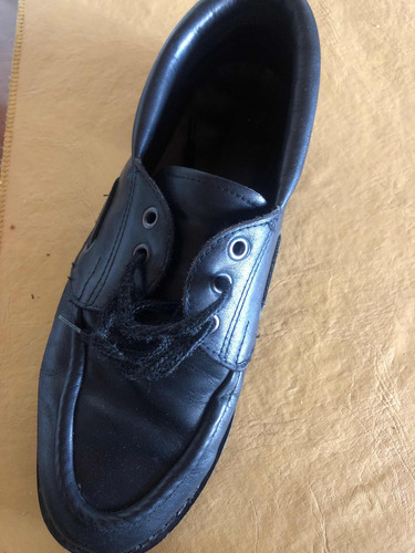 Zapato Tipo Leñador Negro Usado Muy Buen Est. Plantilla 27cm