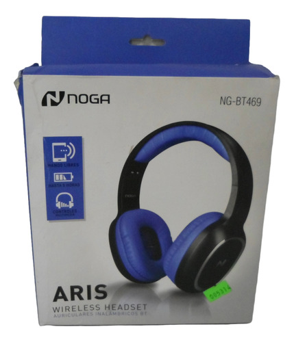 Auriculares Noga Aris Azul Inalambrico Manos Libres Liquido