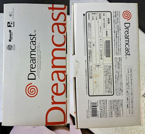 Console Dreamcast Japonês Completo Com Serial Batendo. Em Ói Branco (Usado)