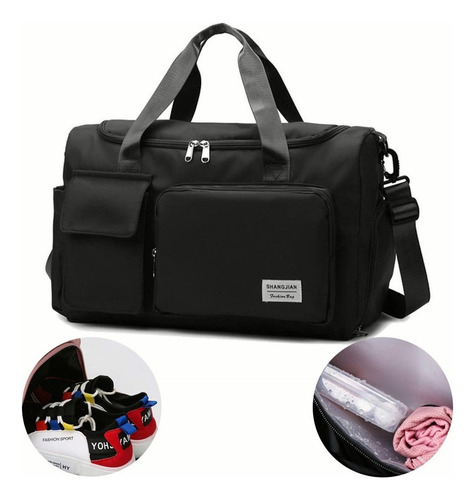 Maleta Gym Deportiva Bolsa Mujer Viaje Mochila Fitness Bag