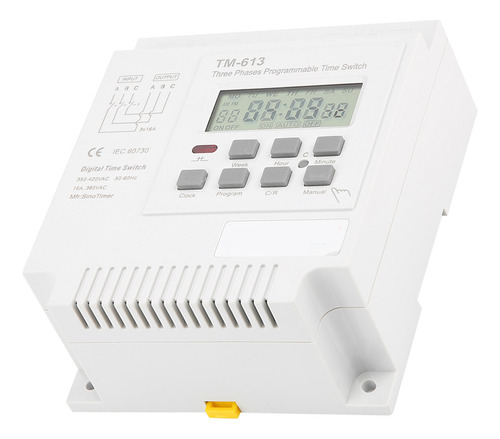 Relé De Tiempo Digital Tm-163 Trifásico 380v Smart Weekly