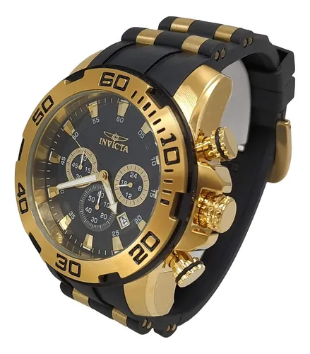 Invicta negro con dorado sale