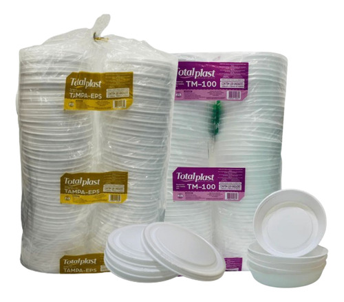Marmitex 100q 500ml N°6 C/100 Totalplast