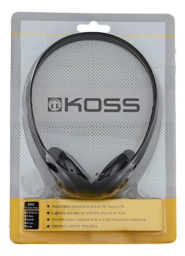 Audífono Portátil Koss Kph7 Con Diadeam Ajustable Y Cable